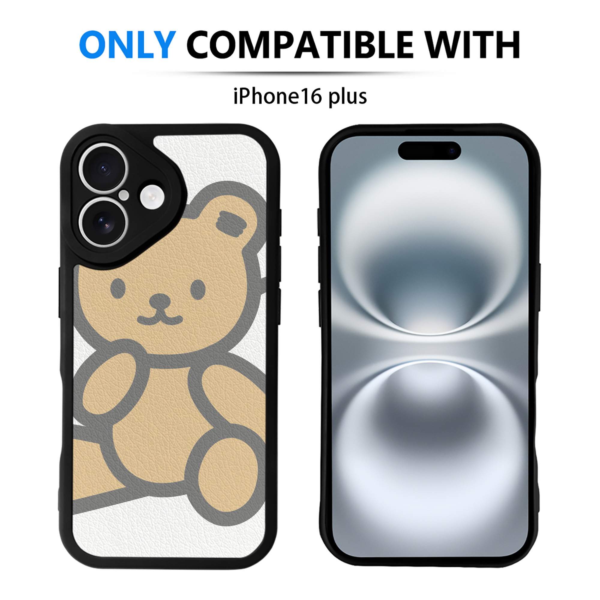 （画像用） Hello Kitty ハローキティ 【iPhone 16シリーズ対応】シリコンスマホケース（レザー調） 材質：シリコン